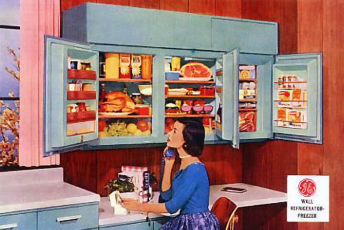 ge wall mounted refrigerator